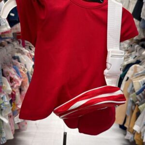 Ropa Niña Talla 2T 90 Degree by Reflex Set Deportivo Rojo con Bolso