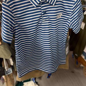 Ropa Niño Talla 4T New Balance Polo Rayado Azul y Blanco