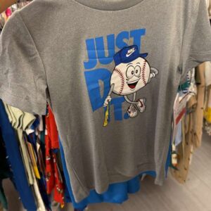 Ropa Niño Talla 4T Nike Polo Gris 'Just Do It' Béisbol