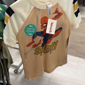 Ropa Niño Talla 5T Marvel Spider-Man Polo Beige y Rayas