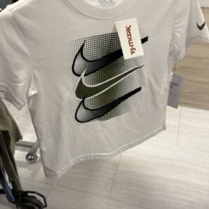 Ropa Niño Talla 5T Nike Polo Blanco con Triple Swoosh Verde Olivo