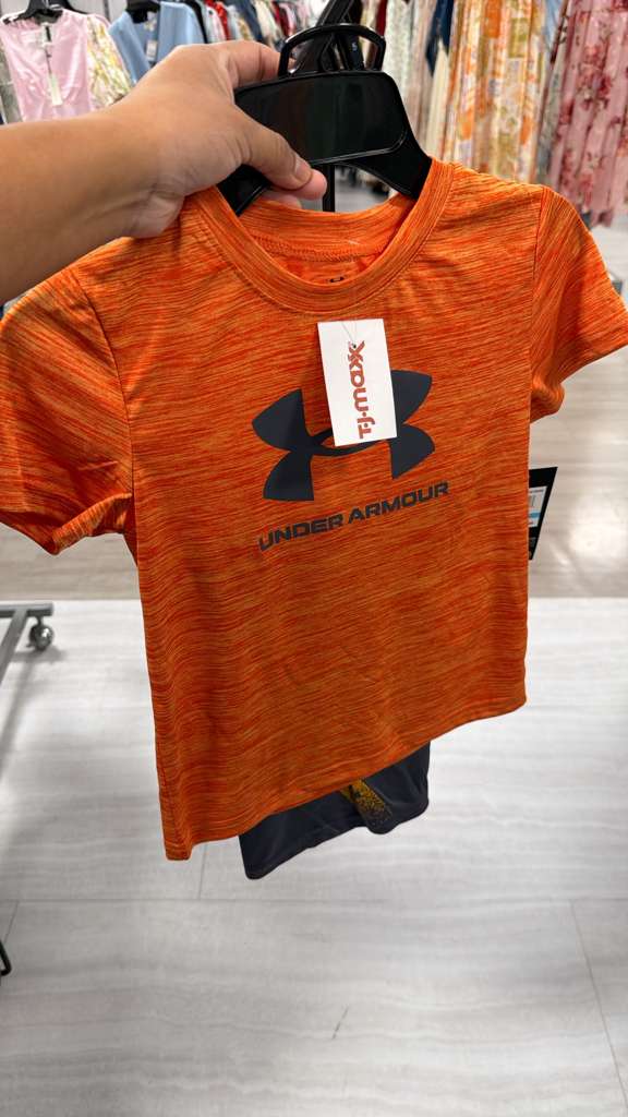 Ropa Niño Talla 5T Under Armour Polo Deportivo Naranja Texturizado