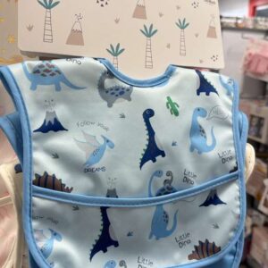 Accesorios Oobles Babero para Bebé Patrón Dinosaurios Azul