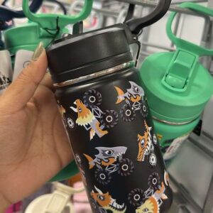 Carteras y Accesorios Botella Térmica Negra con Diseño de Monster Trucks