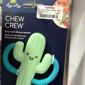 Accesorios Itzy Ritzy Chew Crew Mordedor de Silicona en forma de Cactus Verde