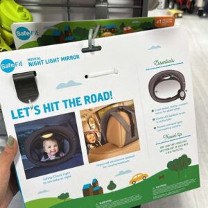 Carteras y Accesorios Espejo Musical con Luz Nocturna Safe Fit para Asiento de Auto